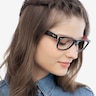 Ray-Ban RB5184 Wayfarer Black & Red AcetateEyeglass Frames for Women from EyeBuyDirect