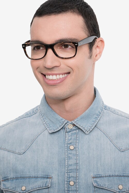 Ray-Ban RB5184 Wayfarer Tortoise AcetateEyeglass Frames for Men from EyeBuyDirect