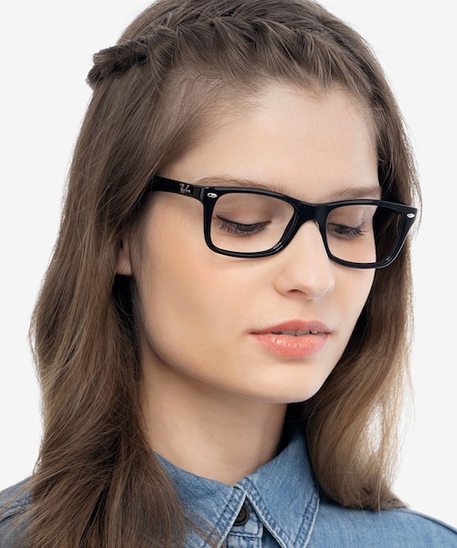 Ray-Ban RB5228 Black AcetateEyeglass Frames for Women from EyeBuyDirect
