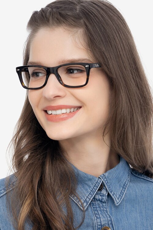 Ray-Ban RB5228 Tortoise AcetateEyeglass Frames for Women from EyeBuyDirect