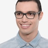 Ray-Ban RB5228 Black & Gray AcetateEyeglass Frames for Men from EyeBuyDirect