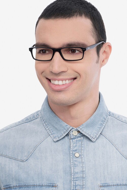 Ray-Ban RB5277 Black AcetateEyeglass Frames for Men from EyeBuyDirect