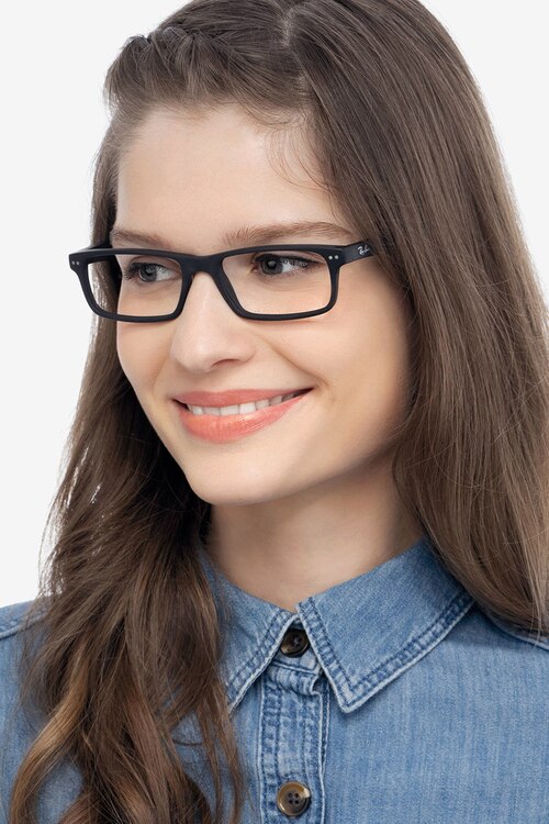 Ray-Ban RB5277 Matte Black AcetateEyeglass Frames for Women from EyeBuyDirect