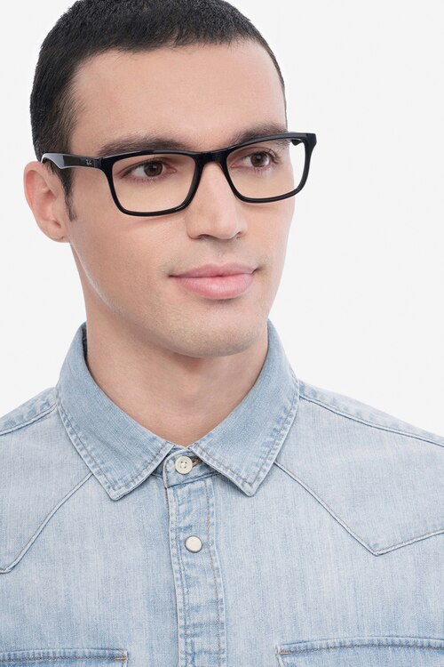 Ray-Ban RB5279 Black AcetateEyeglass Frames for Men from EyeBuyDirect