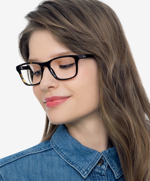 Ray-Ban RB5279 Tortoise AcetateEyeglass Frames for Women from EyeBuyDirect