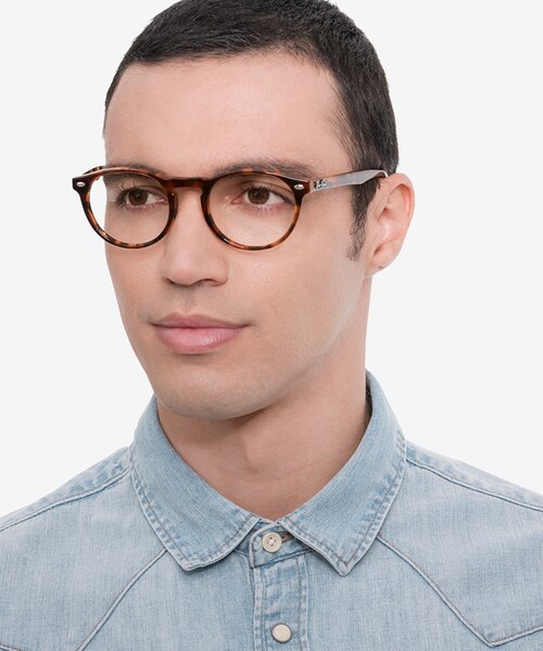 Ray-Ban RB5283 Tortoise AcetateEyeglass Frames for Men from EyeBuyDirect