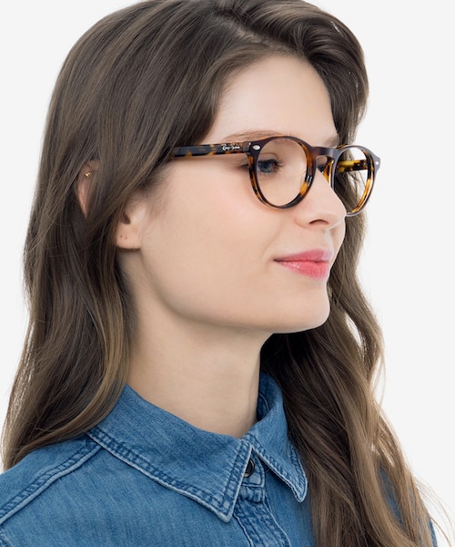 Ray-Ban RB5283 Tortoise AcetateEyeglass Frames for Women from EyeBuyDirect