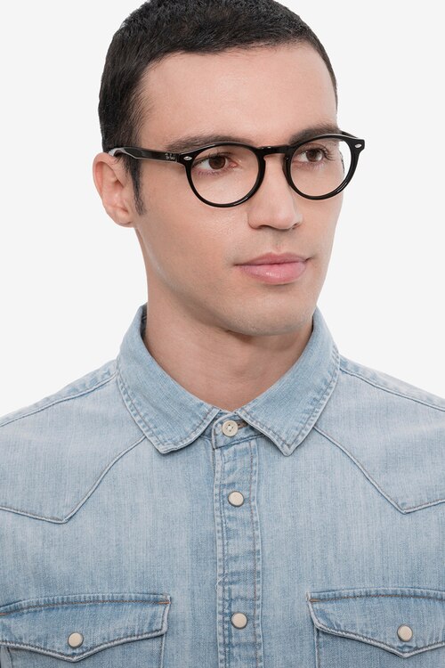 Ray-Ban RB5283 Black AcetateEyeglass Frames for Men from EyeBuyDirect