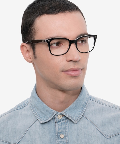 Ray-Ban RB5285 Black AcetateEyeglass Frames for Men from EyeBuyDirect