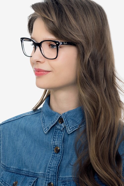 Ray-Ban RB5285 Black AcetateEyeglass Frames for Women from EyeBuyDirect