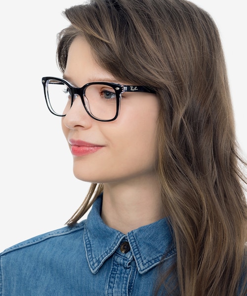 Ray-Ban RB5285 Black AcetateEyeglass Frames for Women from EyeBuyDirect