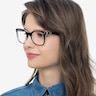 Ray-Ban RB5285 Black AcetateEyeglass Frames for Women from EyeBuyDirect