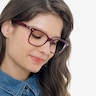 Ray-Ban RB5285 Burgundy AcetateEyeglass Frames for Women from EyeBuyDirect