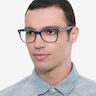 Ray-Ban RB5285 Blue AcetateEyeglass Frames for Men from EyeBuyDirect