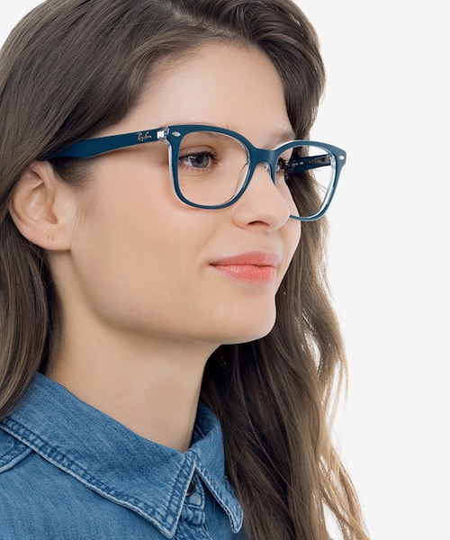 Ray-Ban RB5285 Blue AcetateEyeglass Frames for Women from EyeBuyDirect