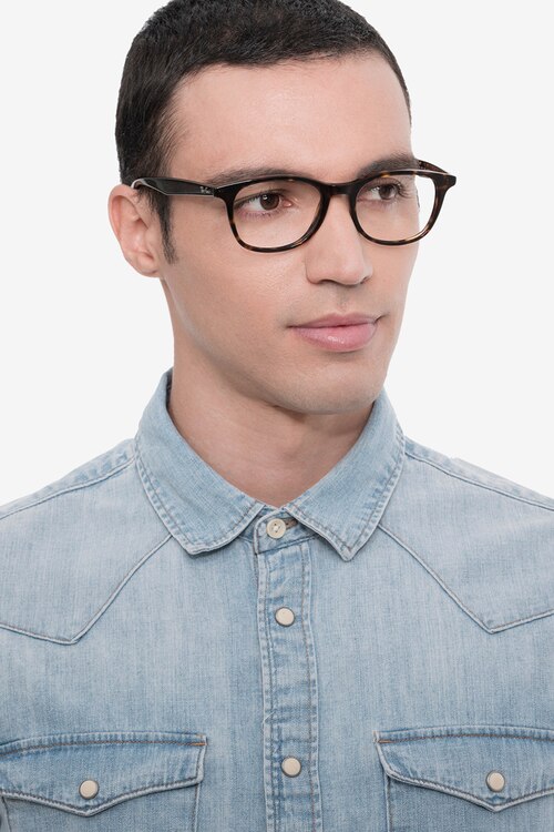 Ray-Ban RB5356 Tortoise AcetateEyeglass Frames for Men from EyeBuyDirect
