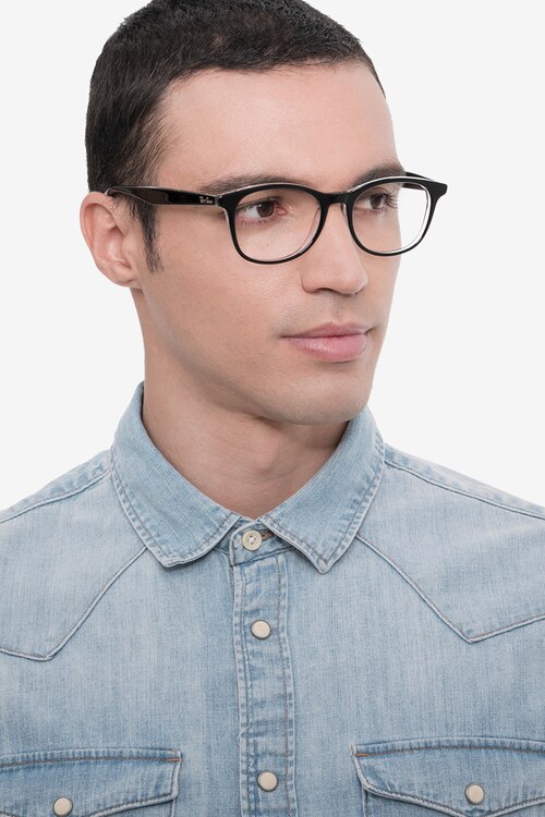 Ray-Ban RB5356 Black AcetateEyeglass Frames for Men from EyeBuyDirect
