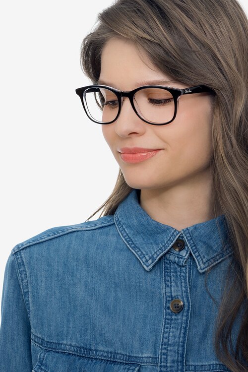 Ray-Ban RB5356 Black AcetateEyeglass Frames for Women from EyeBuyDirect