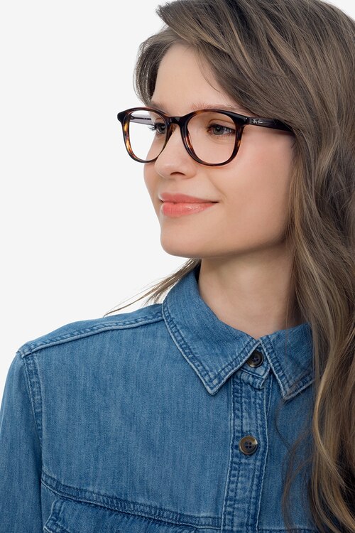 Ray-Ban RB5356 Tortoise & Gray AcetateEyeglass Frames for Women from EyeBuyDirect