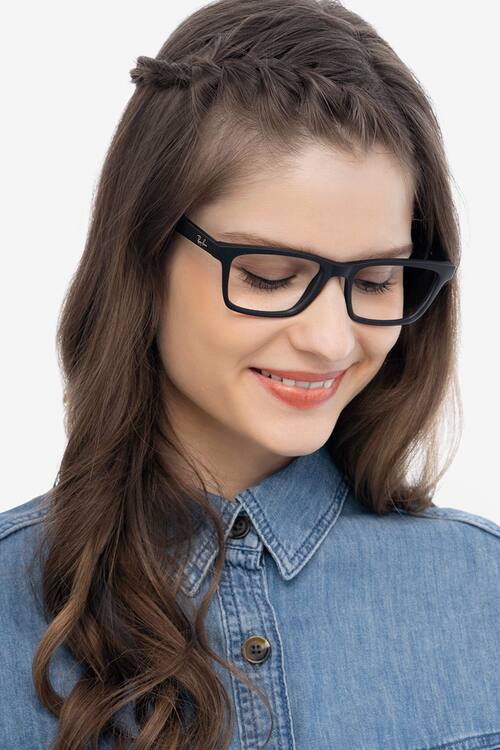 Black Ray-Ban RB7025 -  Plastic Eyeglasses