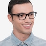 Ray-Ban RB7025 Blue PlasticEyeglass Frames for Men from EyeBuyDirect