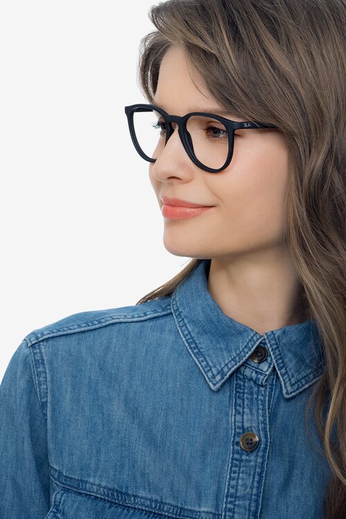 Ray-Ban RB7046 Black PlasticEyeglass Frames for Women from EyeBuyDirect