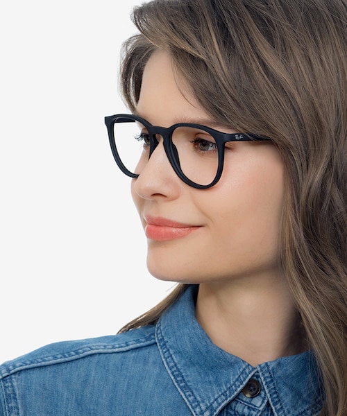 Ray-Ban RB7046 Black PlasticEyeglass Frames for Women from EyeBuyDirect