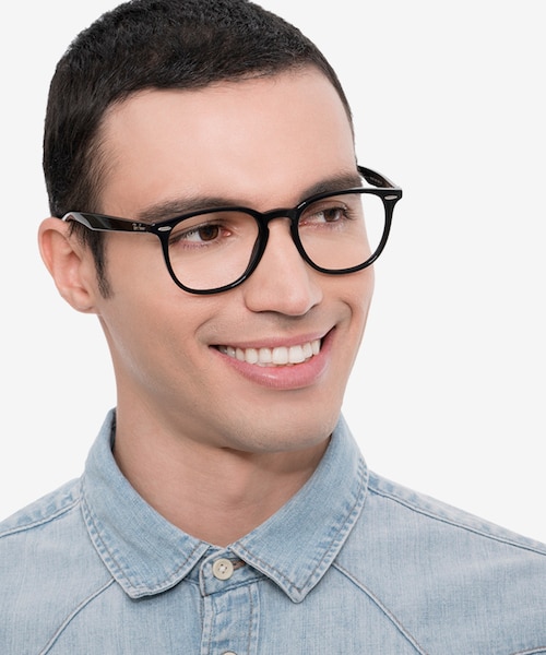 Ray-Ban RB7159 Black PlasticEyeglass Frames for Men from EyeBuyDirect