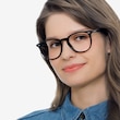 Ray-Ban RB7159 Black PlasticEyeglass Frames for Women from EyeBuyDirect