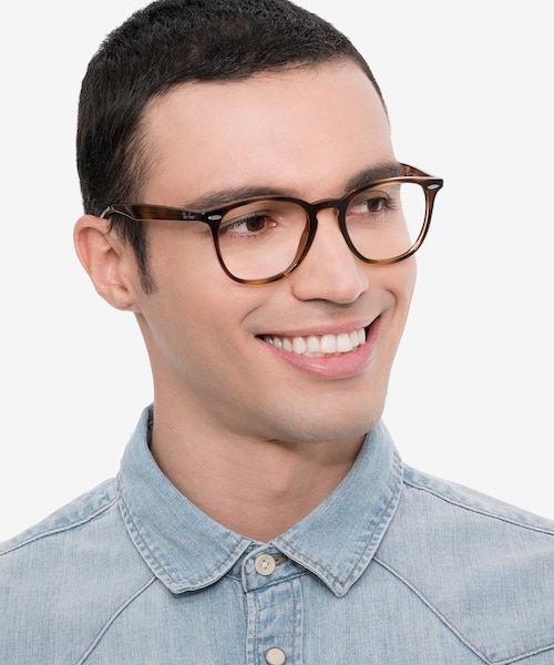 Ray-Ban RB7159 Tortoise PlasticEyeglass Frames for Men from EyeBuyDirect