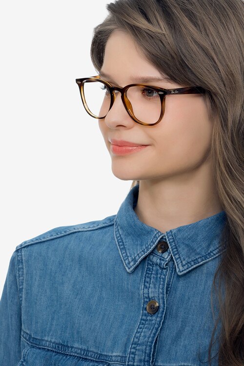 Ray-Ban RB7159 Tortoise PlasticEyeglass Frames for Women from EyeBuyDirect