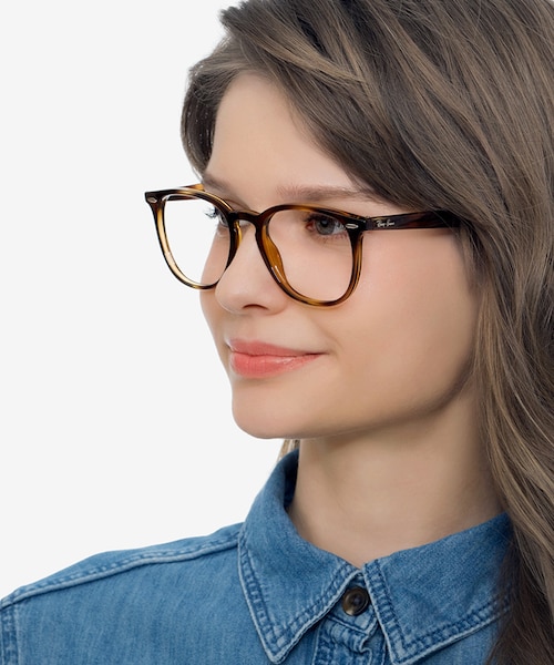 Ray-Ban RB7159 Tortoise PlasticEyeglass Frames for Women from EyeBuyDirect