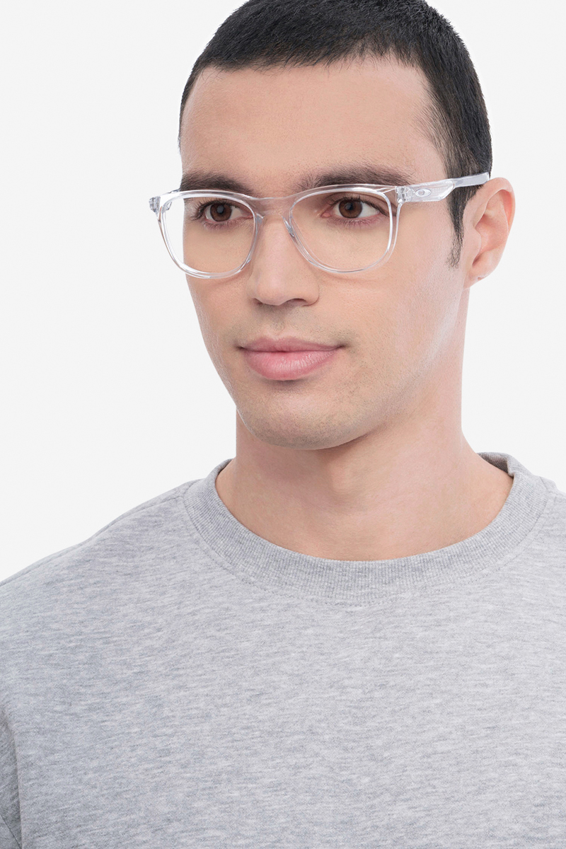 Oakley Trillbe X Rectangle Clear Frame Glasses For Men Eyebuydirect Canada