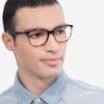 Ray-Ban RB7066 Tortoise Blue PlasticEyeglass Frames for Men from EyeBuyDirect