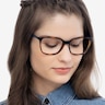 Ray-Ban RB7066 Tortoise Blue PlasticEyeglass Frames for Women from EyeBuyDirect