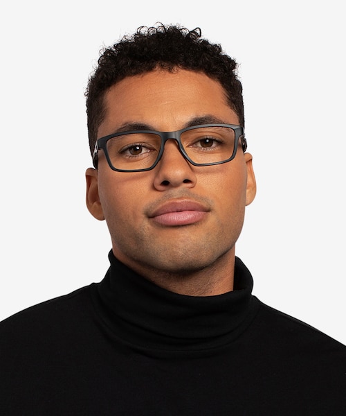 Oakley Metalink Satin Black PlasticEyeglass Frames for Men from EyeBuyDirect