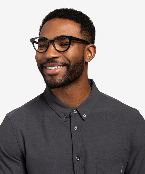 Ray-Ban RB4324V Black PlasticEyeglass Frames for Men from EyeBuyDirect