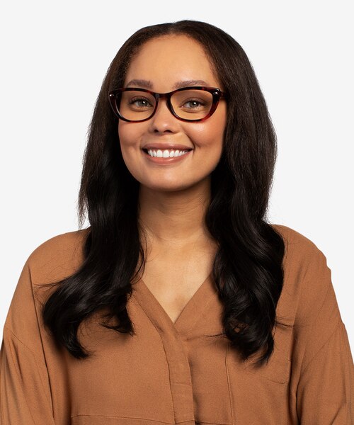 Ray-Ban RB5366 Pink Tortoise AcetateEyeglass Frames for Women from EyeBuyDirect
