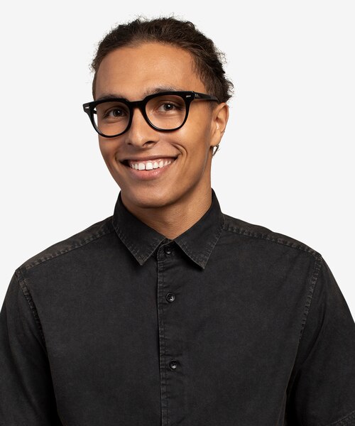Ray-Ban Meteor Black AcetateEyeglass Frames for Men from EyeBuyDirect