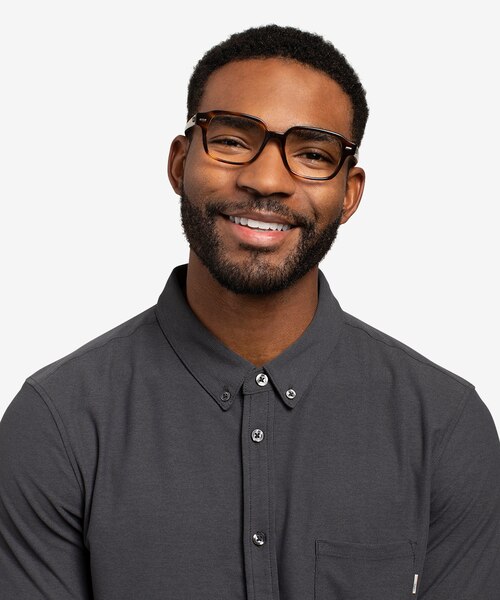 Ray-Ban RB5382 Striped Havana AcetateEyeglass Frames for Men from EyeBuyDirect