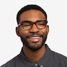 Ray-Ban RB5382 Red Havana AcetateEyeglass Frames for Men from EyeBuyDirect
