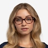 Ray-Ban RB5382 Red Havana AcetateEyeglass Frames for Women from EyeBuyDirect