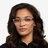 Ray-Ban RB7066 Clear Gray PlasticEyeglass Frames for Women from EyeBuyDirect