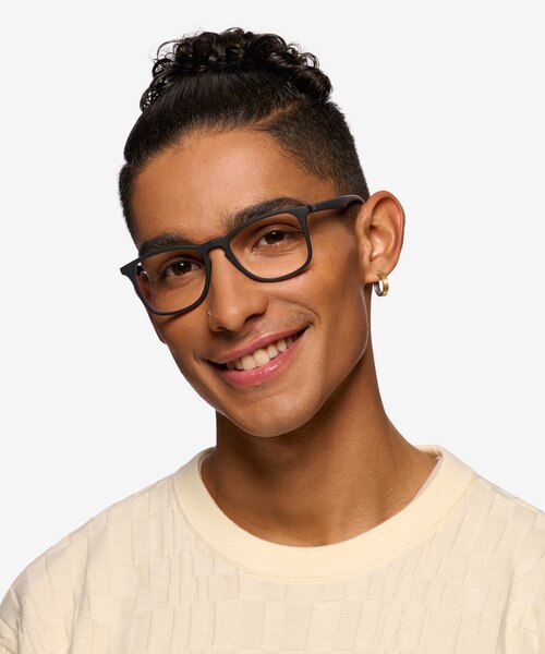 Ray-Ban RB7074 Black PlasticEyeglass Frames for Men from EyeBuyDirect