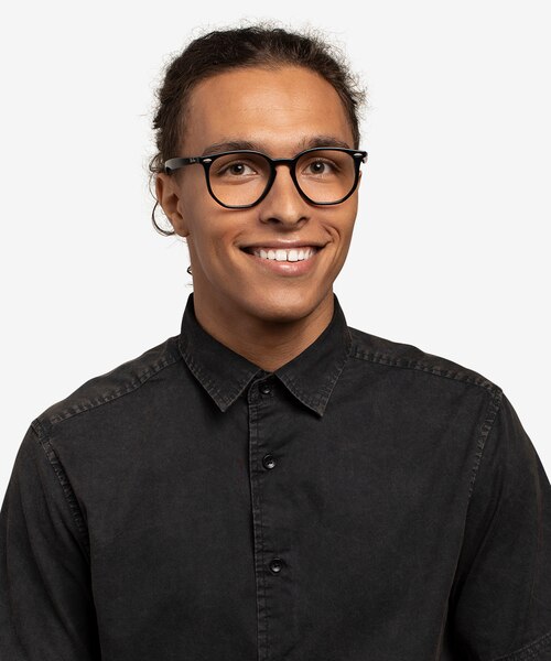 Ray-Ban RB7151 Black AcetateEyeglass Frames for Men from EyeBuyDirect