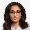 Ray-Ban Clubmaster Oval Black Striped AcetateEyeglass Frames for Women from EyeBuyDirect