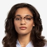 Ray-Ban Clubmaster Oval Tortoise & Gold AcétateMontures de lunettes de vue pour Femmes d'EyeBuyDirect