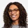 Ray-Ban RB0880 Light Brown Striped AcétateMontures de lunettes de vue pour Hommes d'EyeBuyDirect