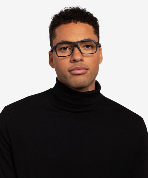 Oakley Bevel Black PlasticEyeglass Frames for Men from EyeBuyDirect
