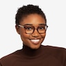 Oakley Sideswept Rx Burgundy & Silver MetalEyeglass Frames for Women from EyeBuyDirect